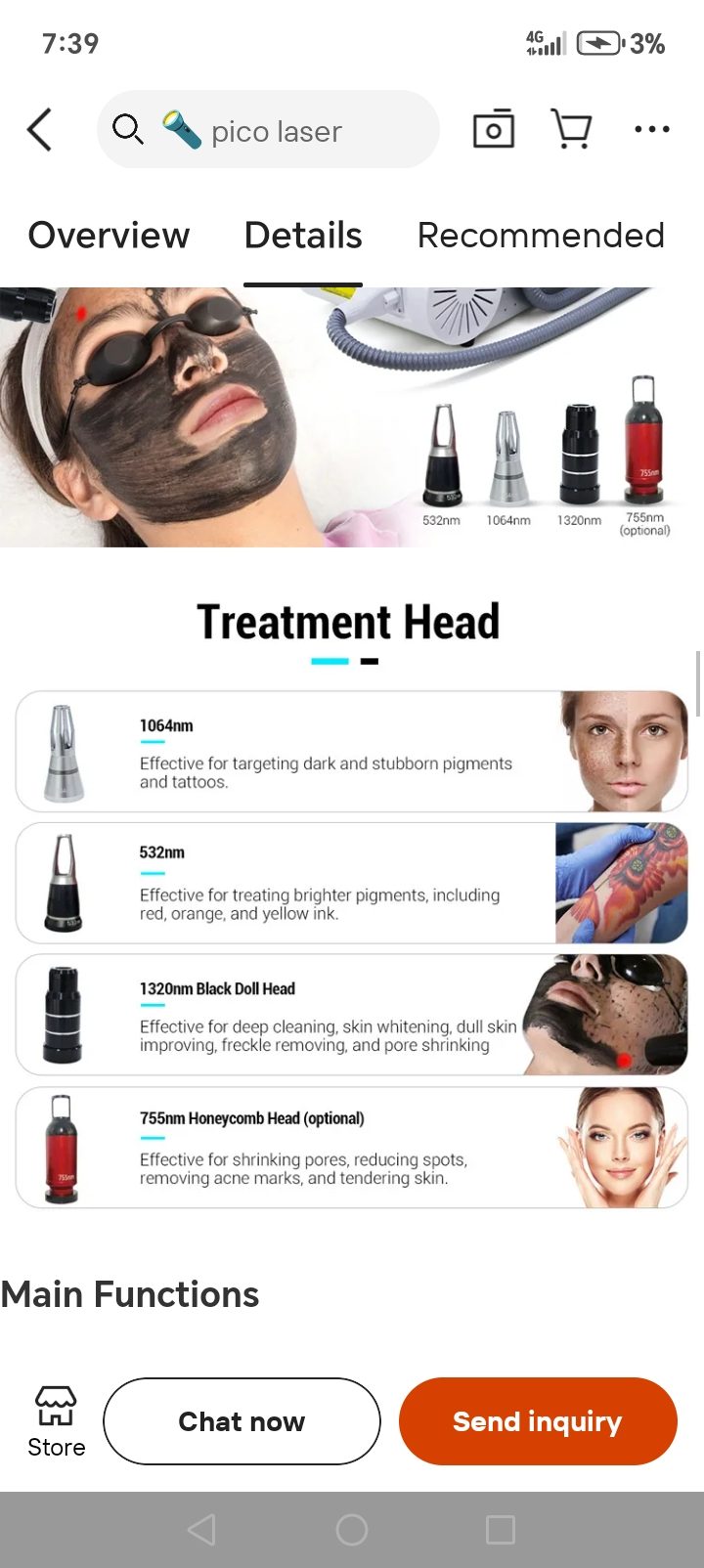 Treatment head guide